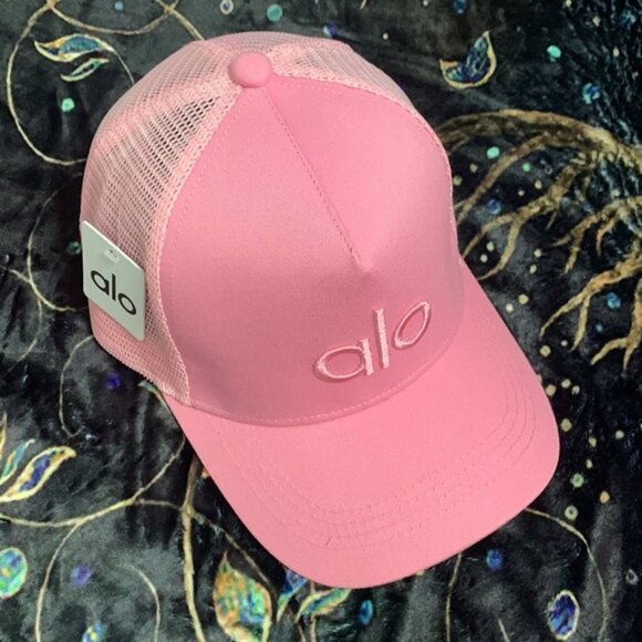 Alo Pink Baseball Cap - Picture 1 of 5